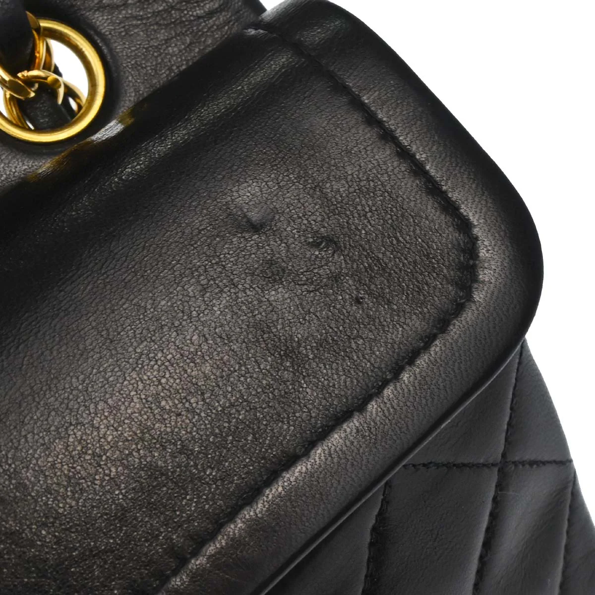 Chanel 1996-1997 Black Lambskin Small Classic Double Flap Shoulder Bag - Image 16