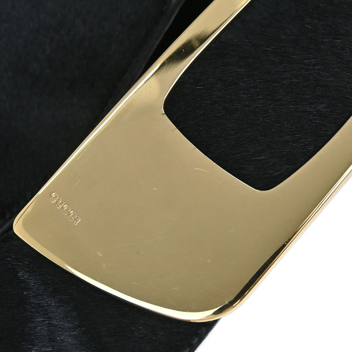 Gucci Black Pony Hair Shoulder Bag - Image 10