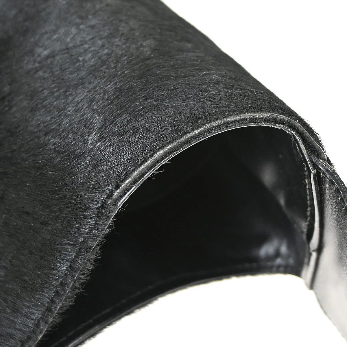 Gucci Black Pony Hair Shoulder Bag - Image 14