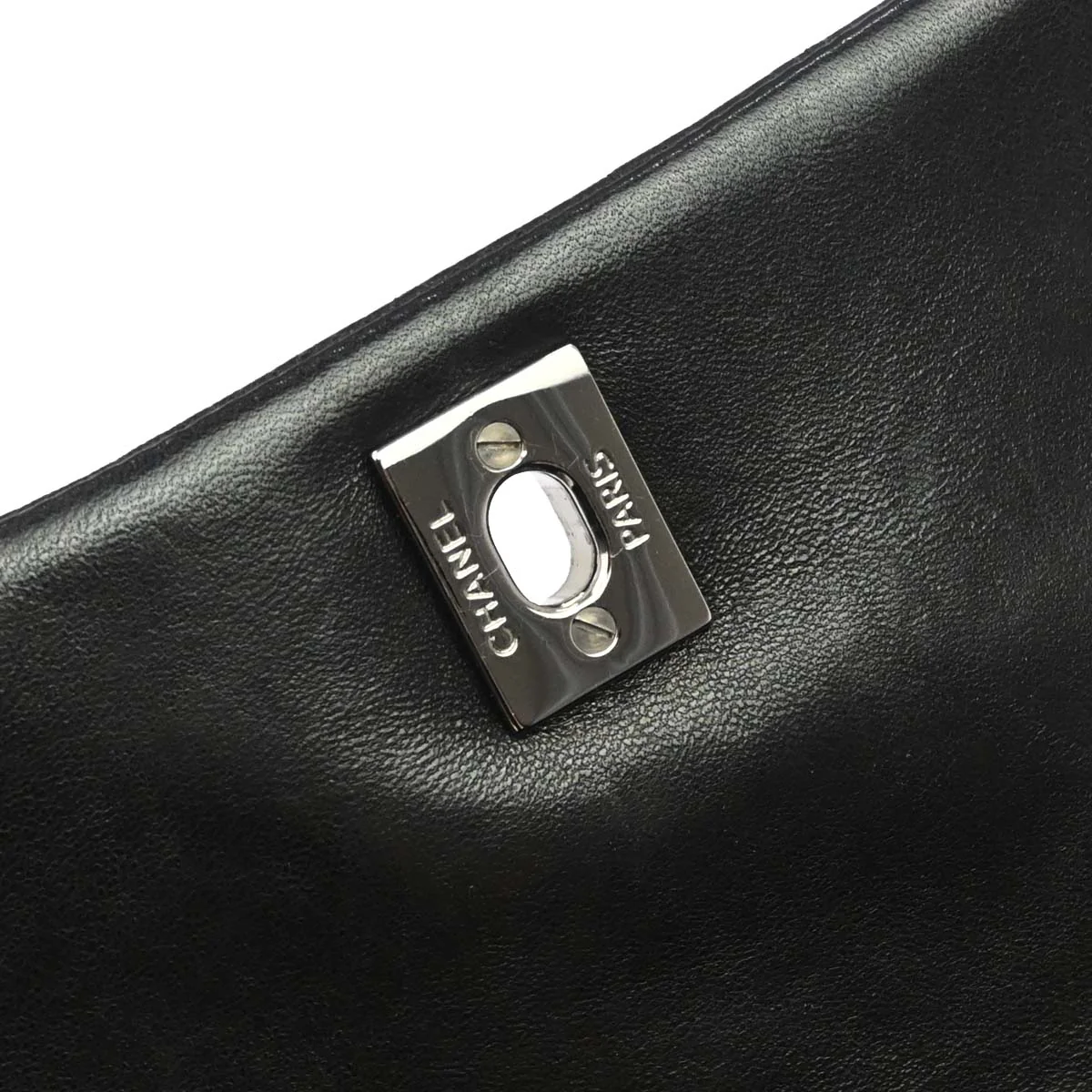 Chanel Black Lambskin Lady Graphic Flap Shoulder Bag - Image 15