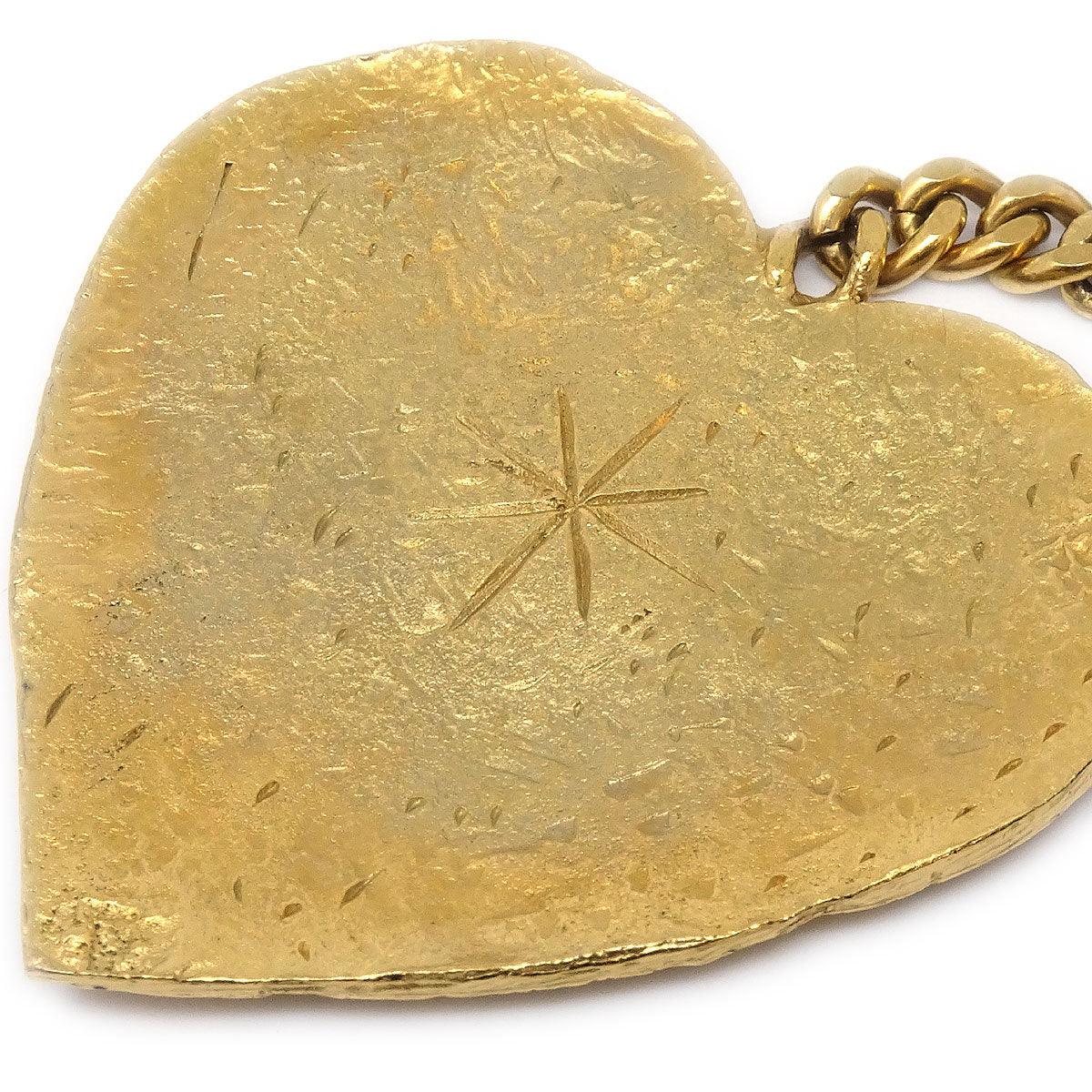 Chanel 1993 Arrow Heart Brooch Gold 93P - Image 2