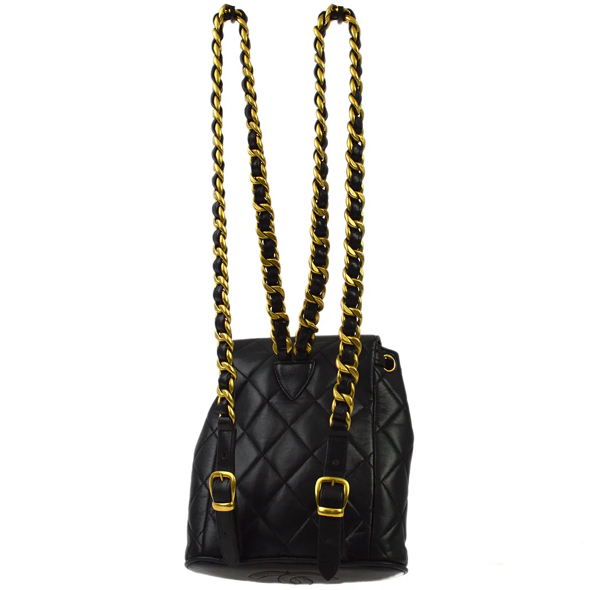 Chanel Black Lambskin Duma Backpack Small - Image 2