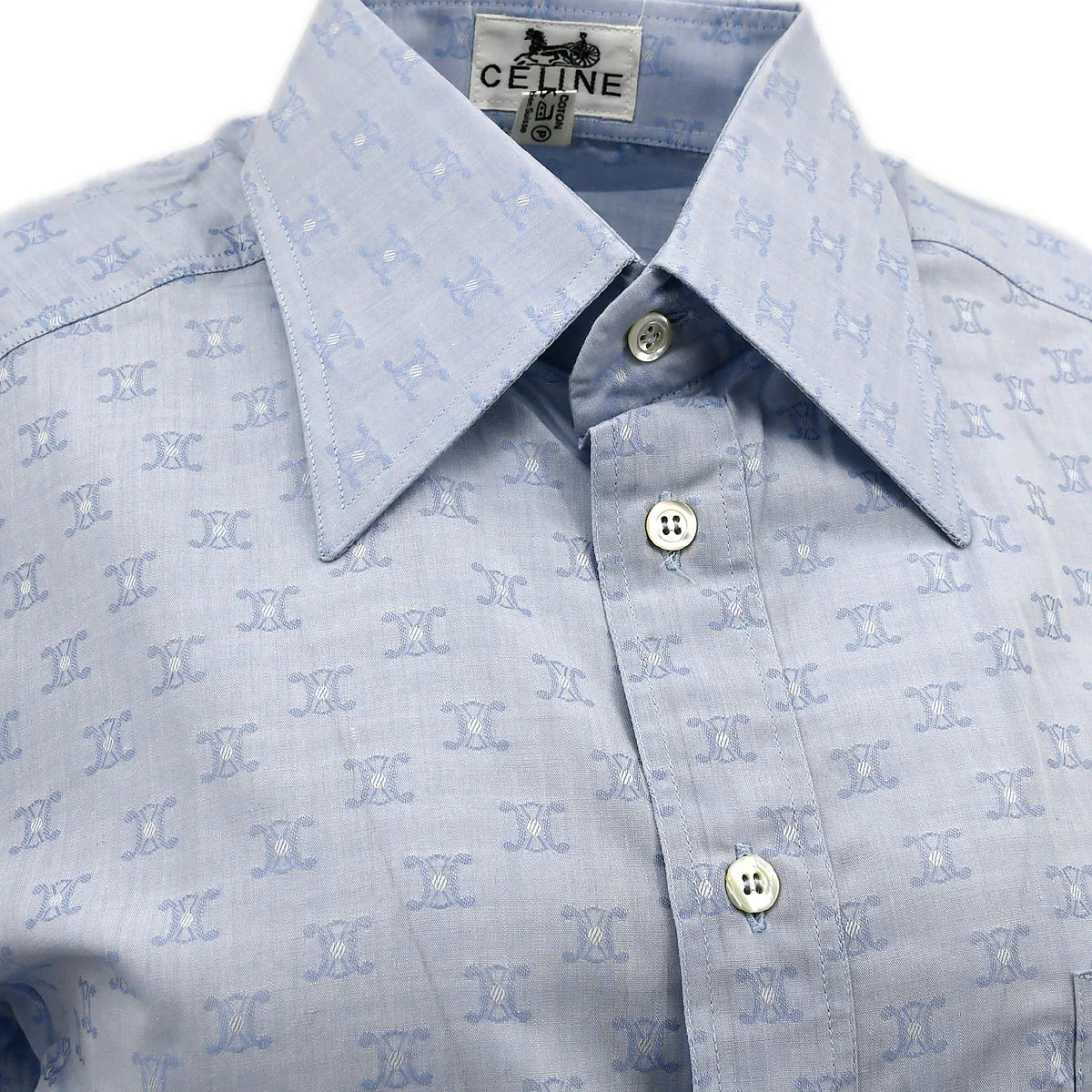 Celine Shirt Light Blue #36 - Image 4