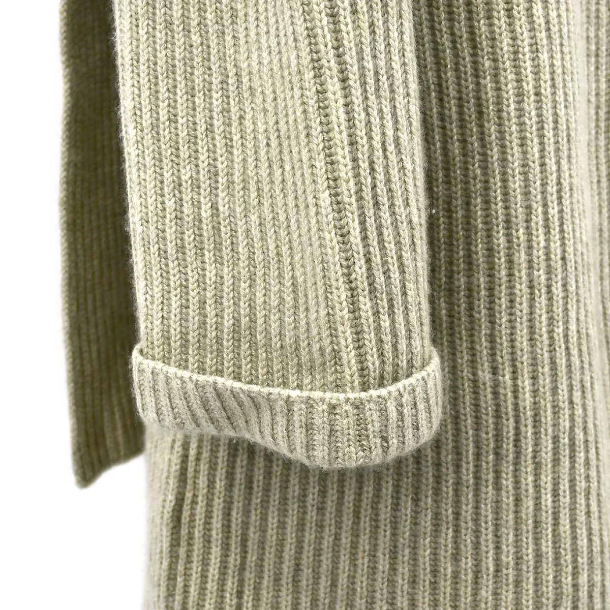 Chanel Logo Tag Scarf Sweater Gray 08C #38 - Image 3