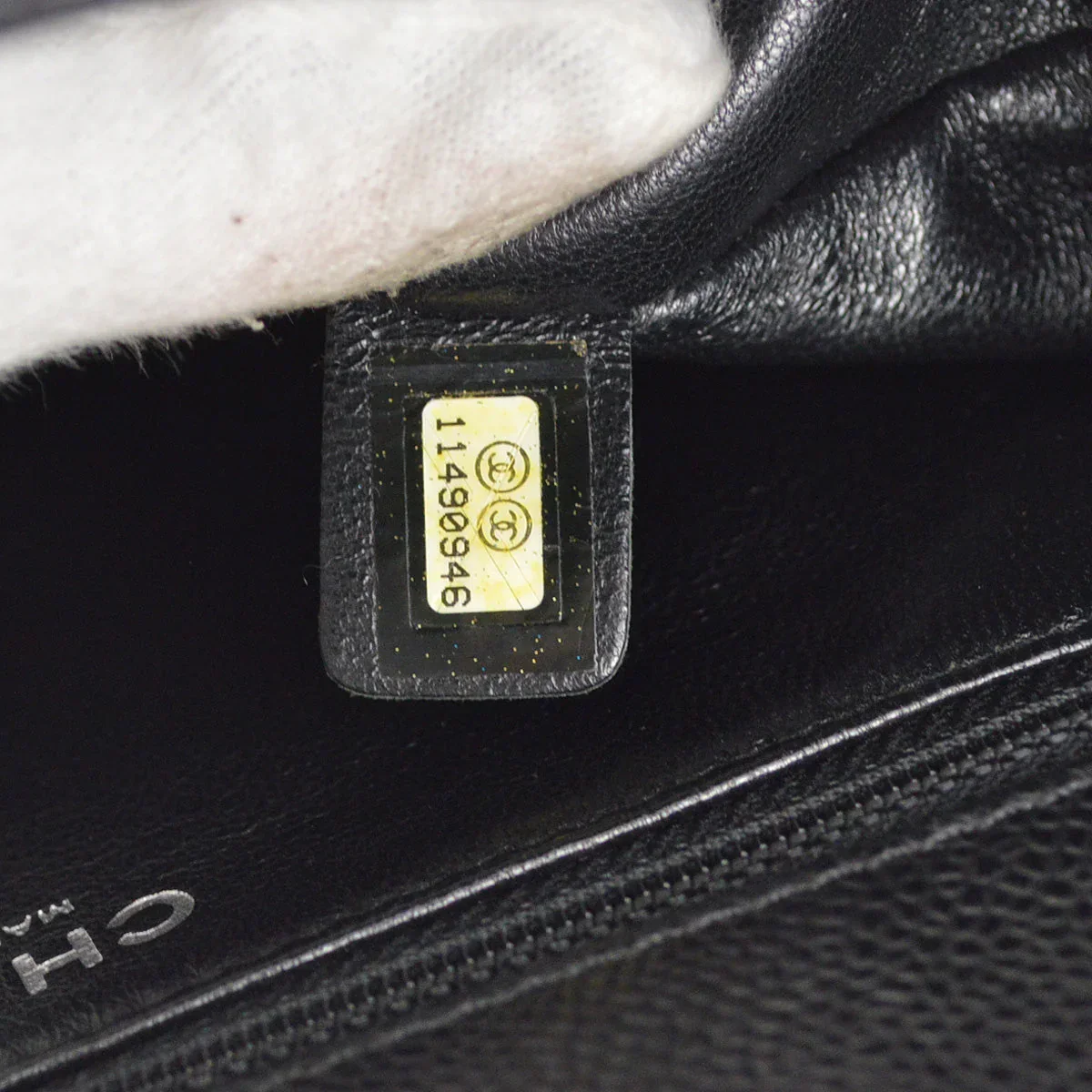 Chanel 2006-2008 Black Caviar Handbag - Image 10
