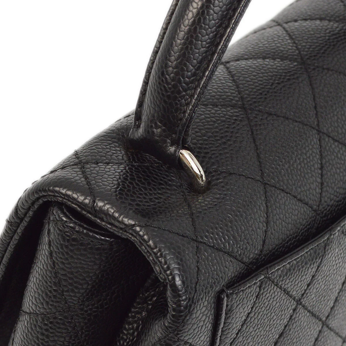 Chanel 2006-2008 Black Caviar Handbag - Image 7