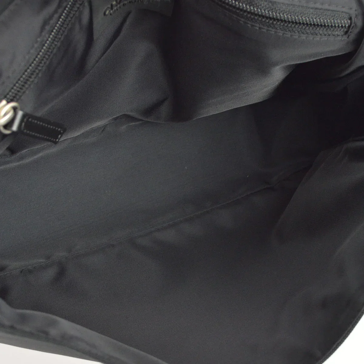 Chanel 2004-2005 Black Felt Nylon Sport Line 2way Shoulder Handbag - Image 7