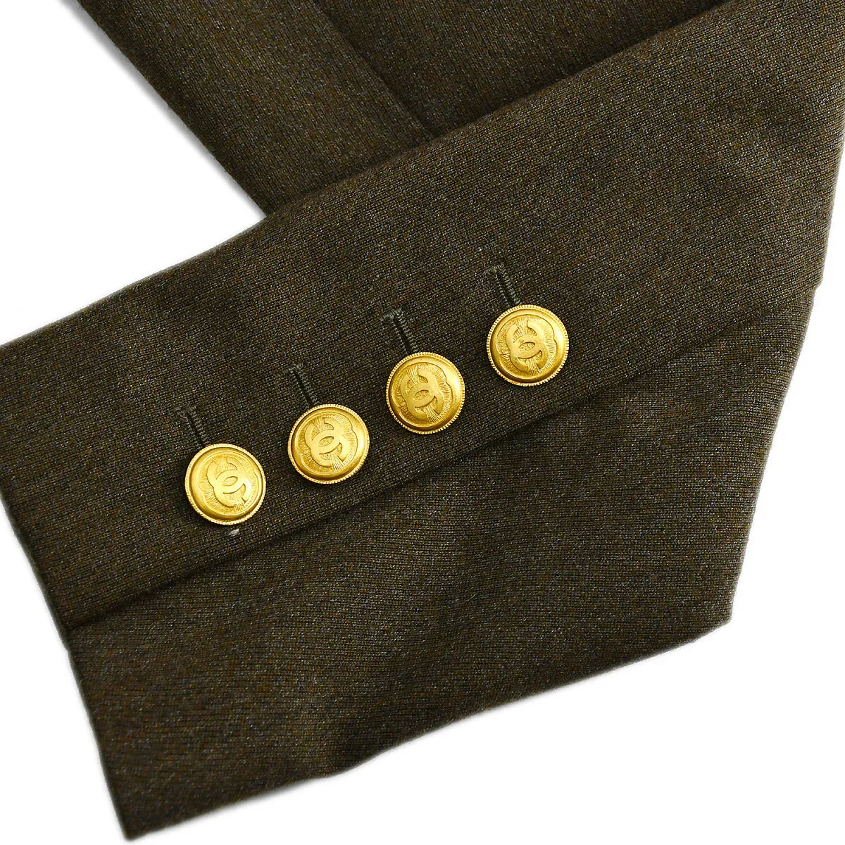 Chanel Setup Suit Jacket Skirt Brown 96A #40 - Image 6