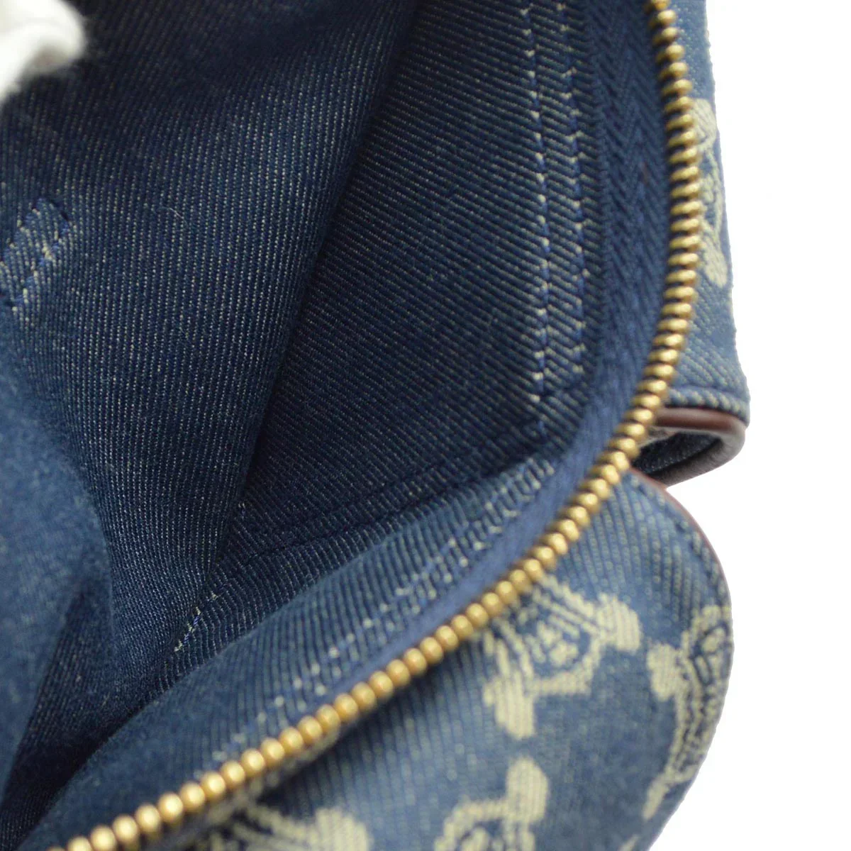 Celine Blue Denim Macadam Belt Bum Bag - Image 9