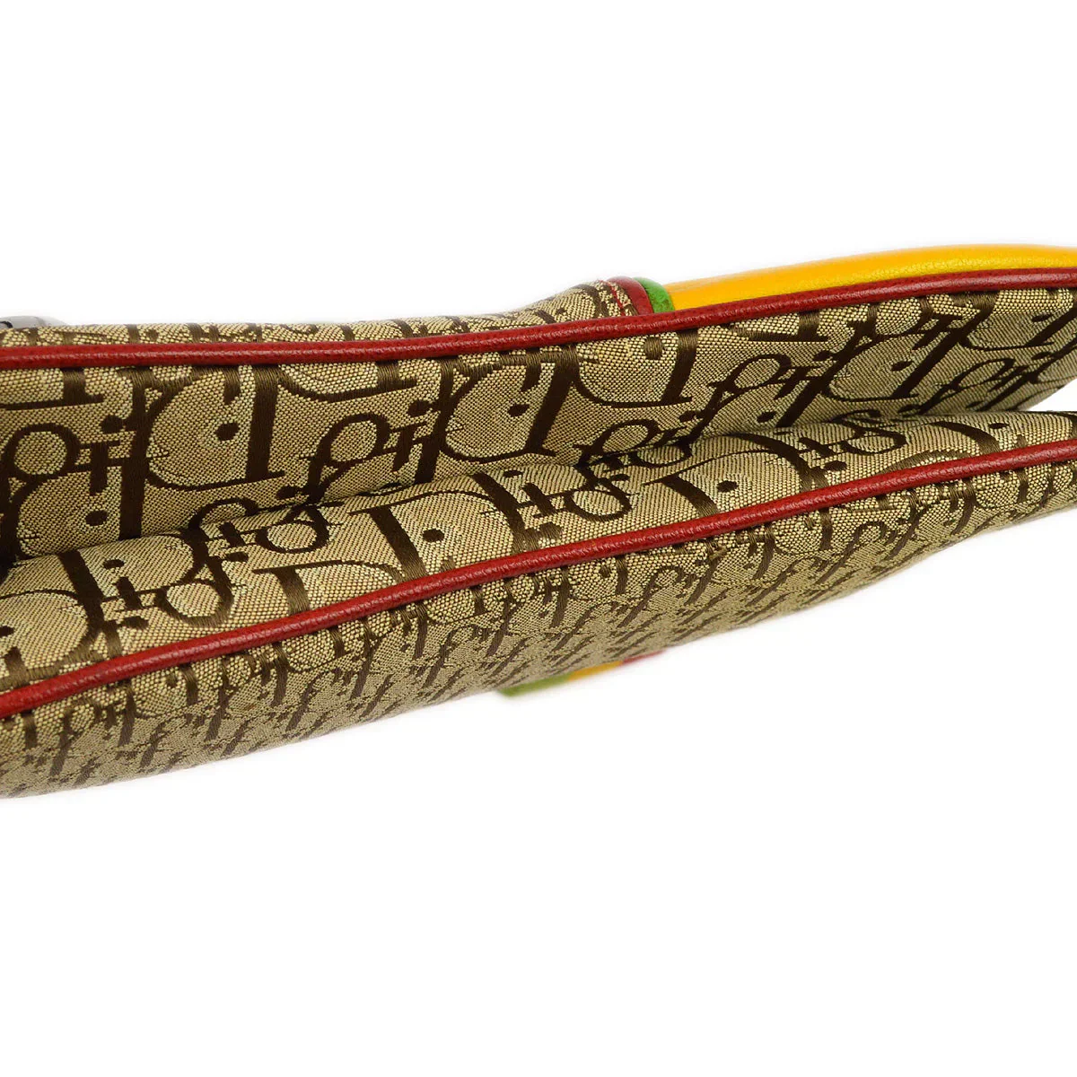 Christian Dior 2004 Rasta-Color Trotter Saddle Shoulder Bag - Image 5