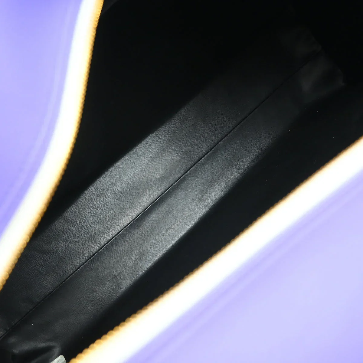 Chanel * 1994-1996 Purple Calfskin Duffle Bowling Bag - Image 7