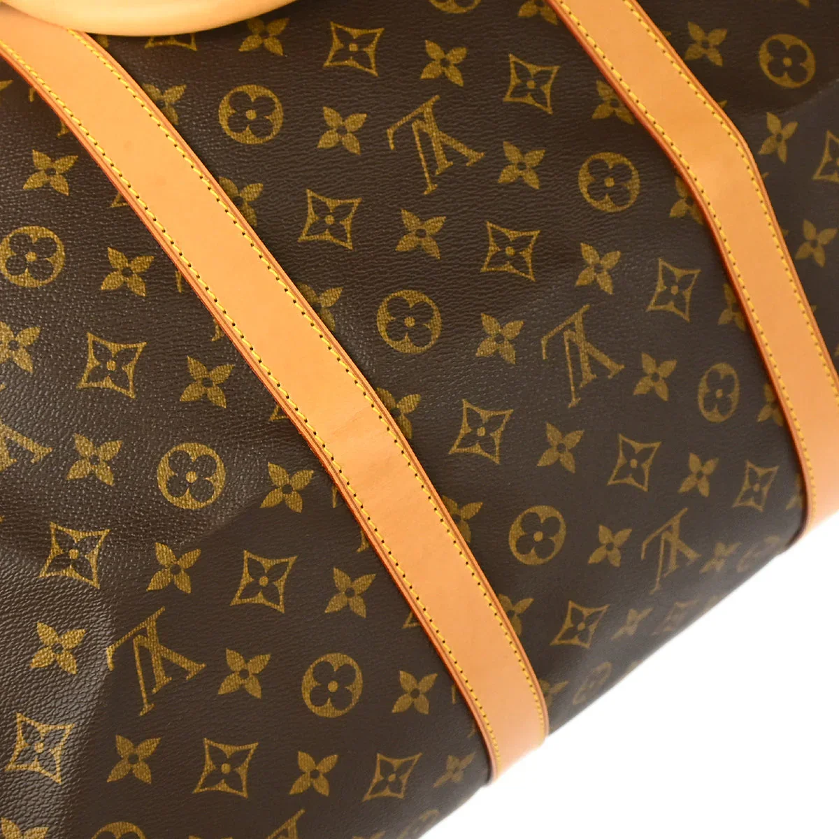 Louis Vuitton 2002 Monogram Keepall 60 Duffle Handbag M41422 - Image 5