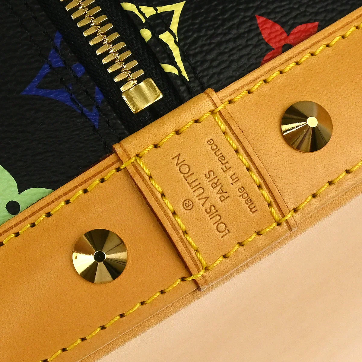 Louis Vuitton 2007 Black Monogram Multicolor Alma Handbag M92646 - Image 4