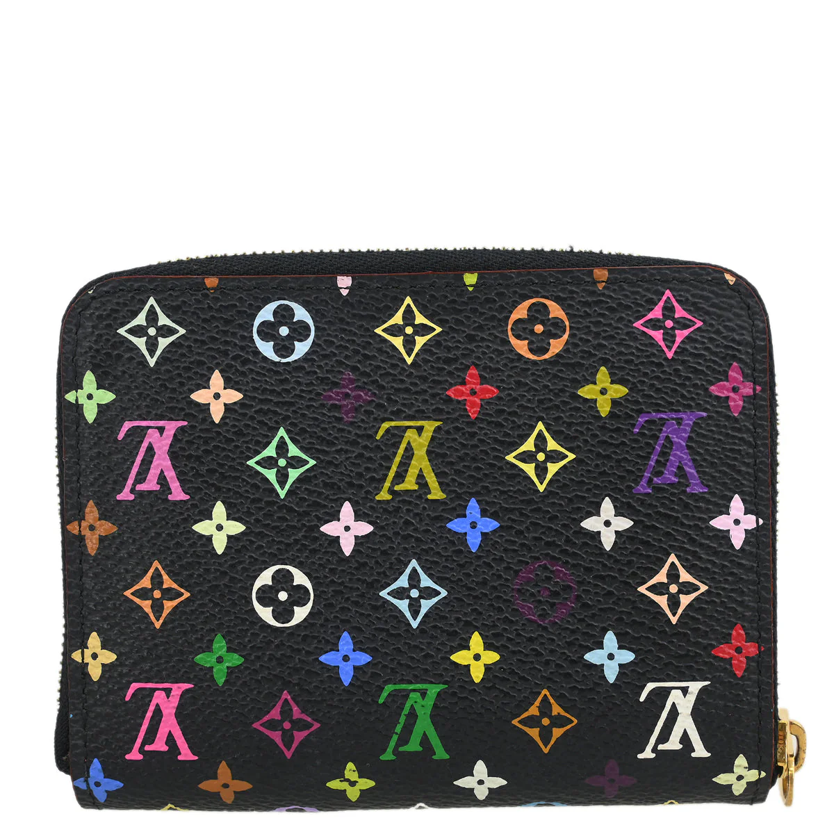 Louis Vuitton 2012 Black Multicolor Zippy Coin Purse Wallet M93740 - Image 2