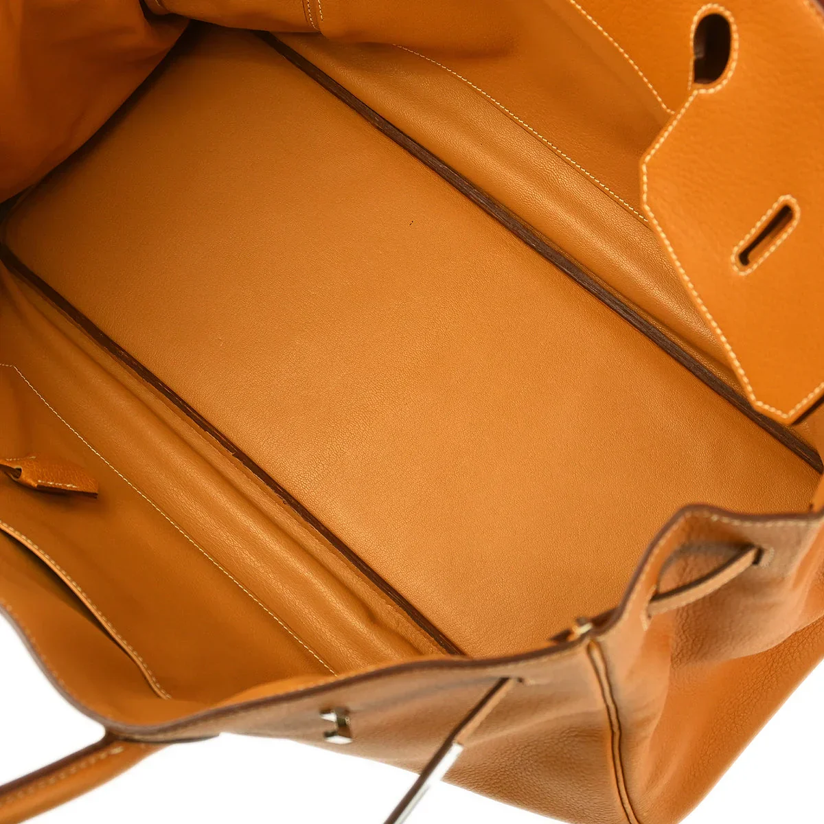 Hermes 2000 Natural Fjord Birkin 45 Handbag - Image 7