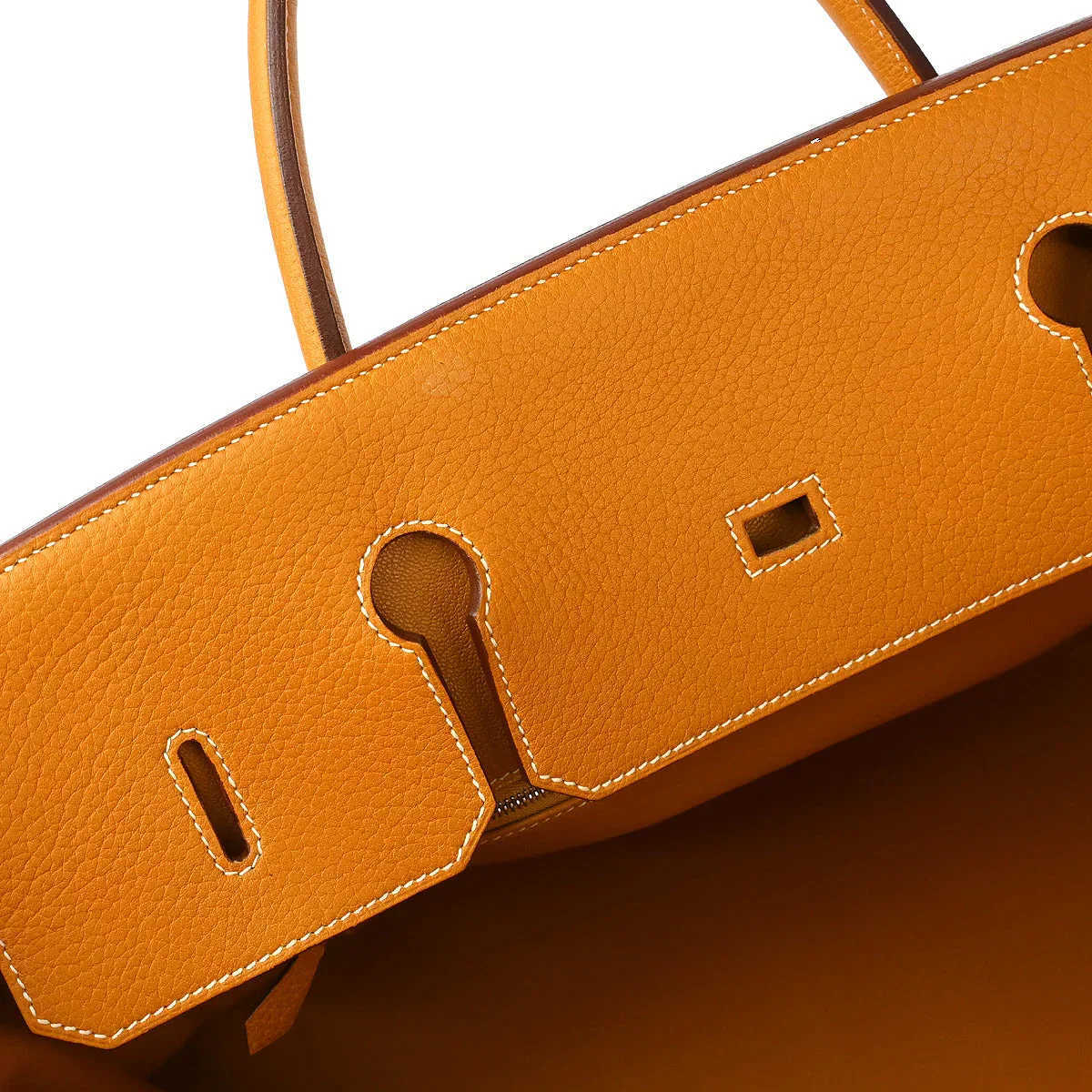 Hermes 2000 Natural Fjord Birkin 45 Handbag - Image 8