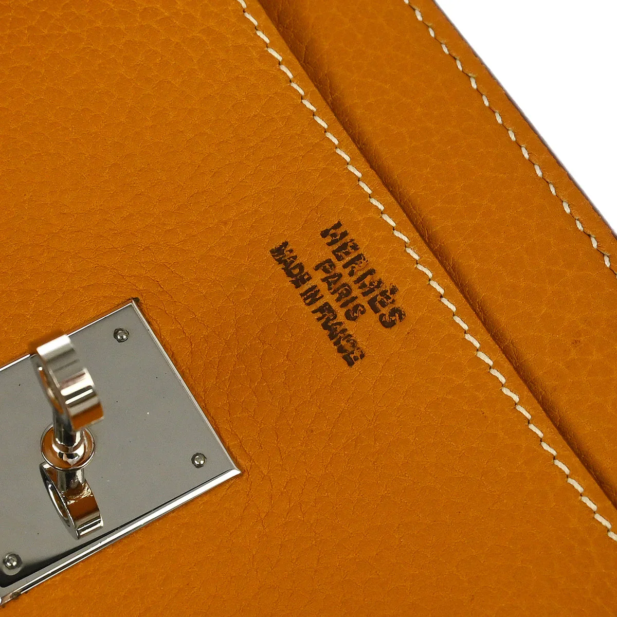 Hermes 2000 Natural Fjord Birkin 45 Handbag - Image 9