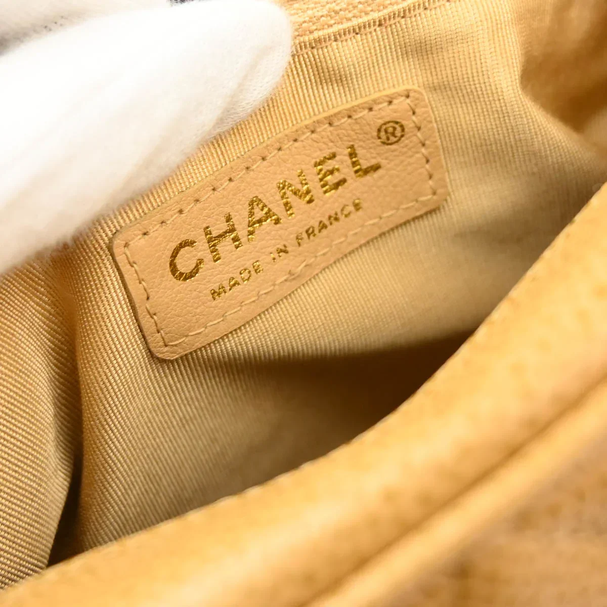 Chanel 2003-2004 Beige Caviar Bowling Bag 27 - Image 10