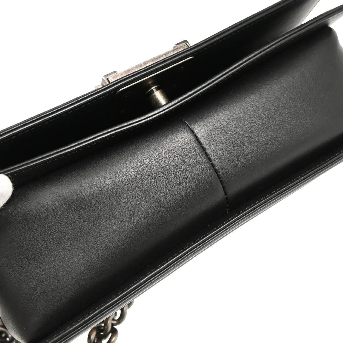 Boy Chanel 2018-2019 Black Bronze Lambskin Medium Shoulder Bag - Image 5