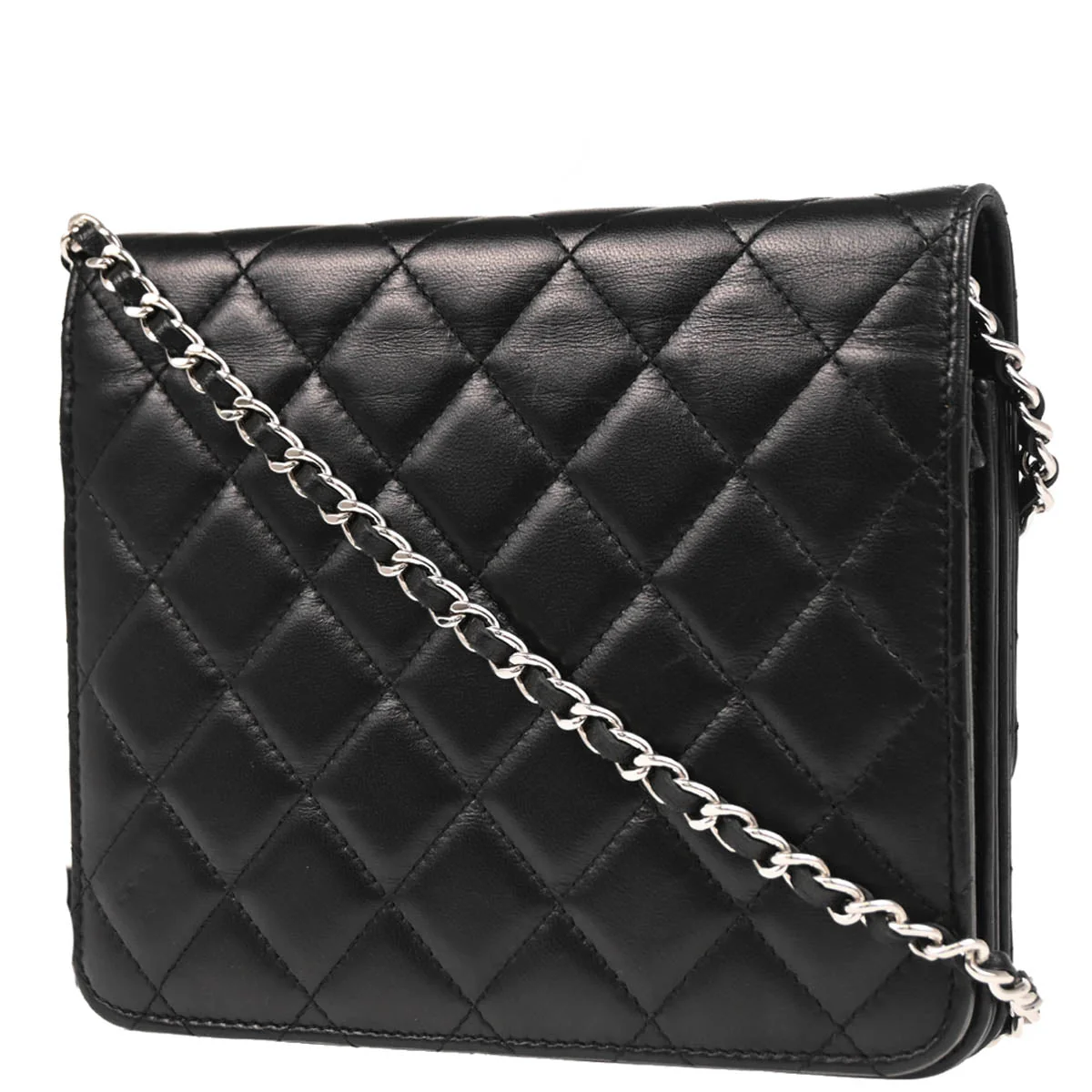 Chanel 2017-2018 Black Lambskin WOC Shoulder Bag - Image 2