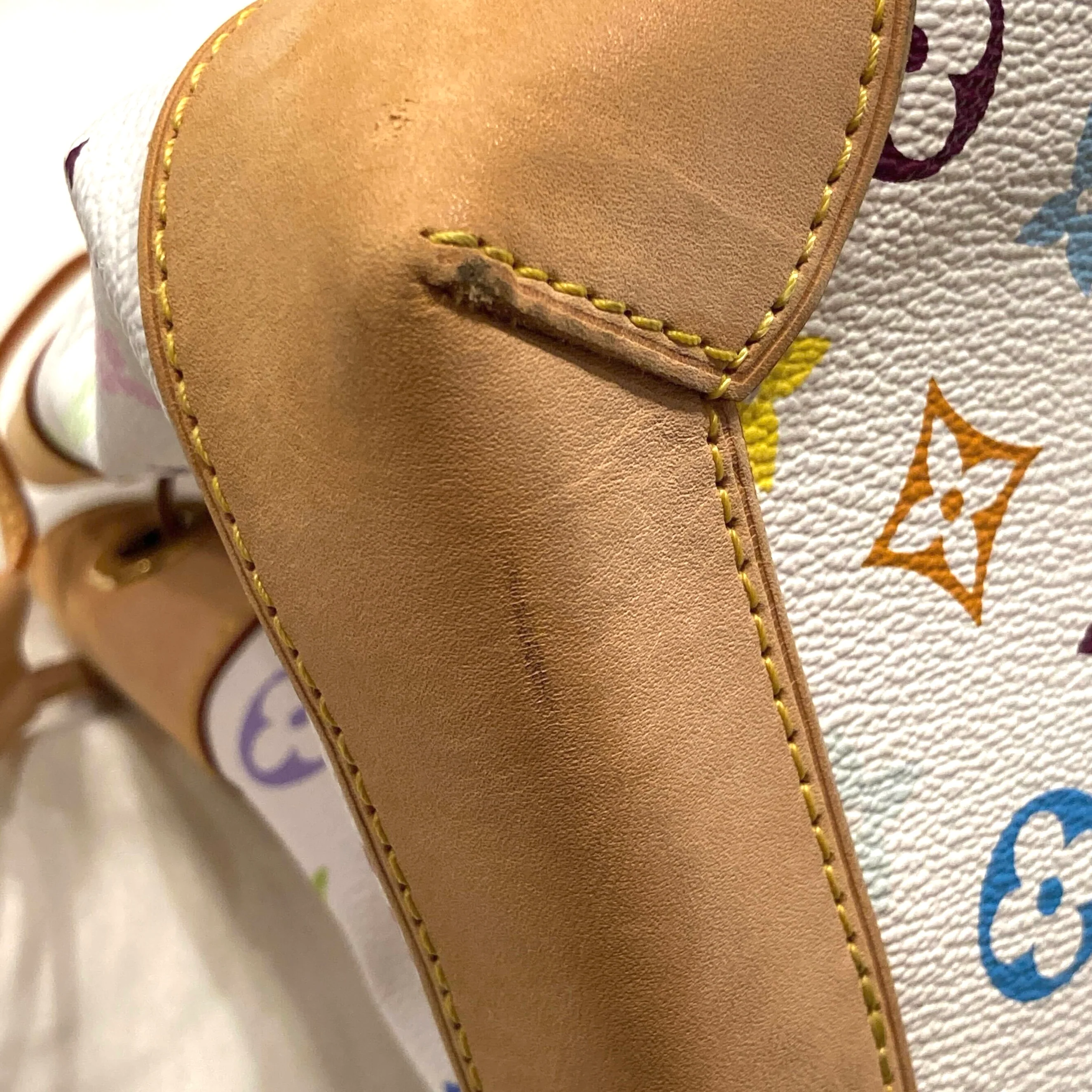 Louis Vuitton 2008 White Monogram Multicolor Ursula Handbag M40123 - Image 10
