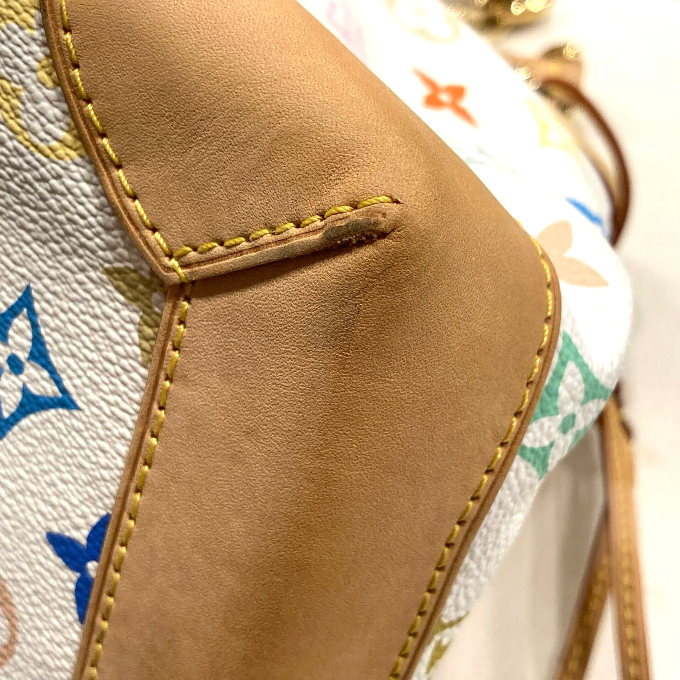 Louis Vuitton 2008 White Monogram Multicolor Ursula Handbag M40123 - Image 11