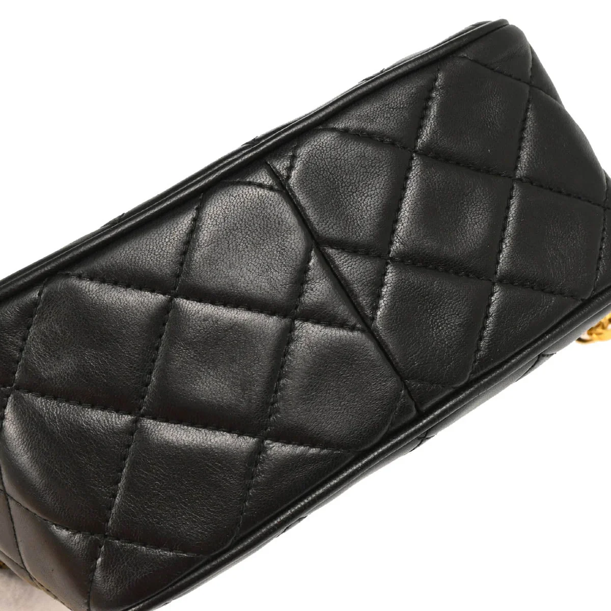 Chanel 1991-1994 Black Lambskin Camera Bag Mini - Image 5