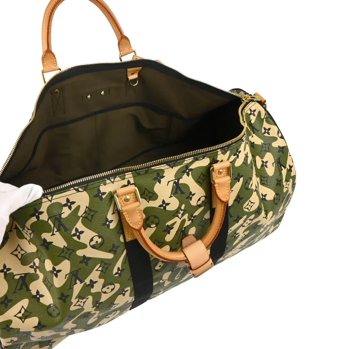 Louis Vuitton 2008 Monogramouflage Keepall Bandouliere 55 Duffel Bag M95774 - Image 4