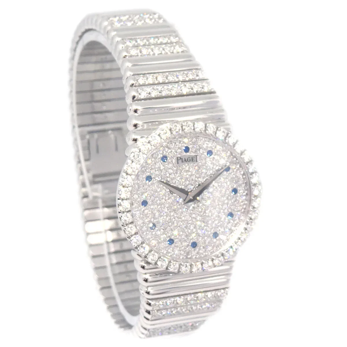Piaget Tradition Ref.9706G505 Manual-winding Watch 18KWG Diamond Sapphire - Image 2