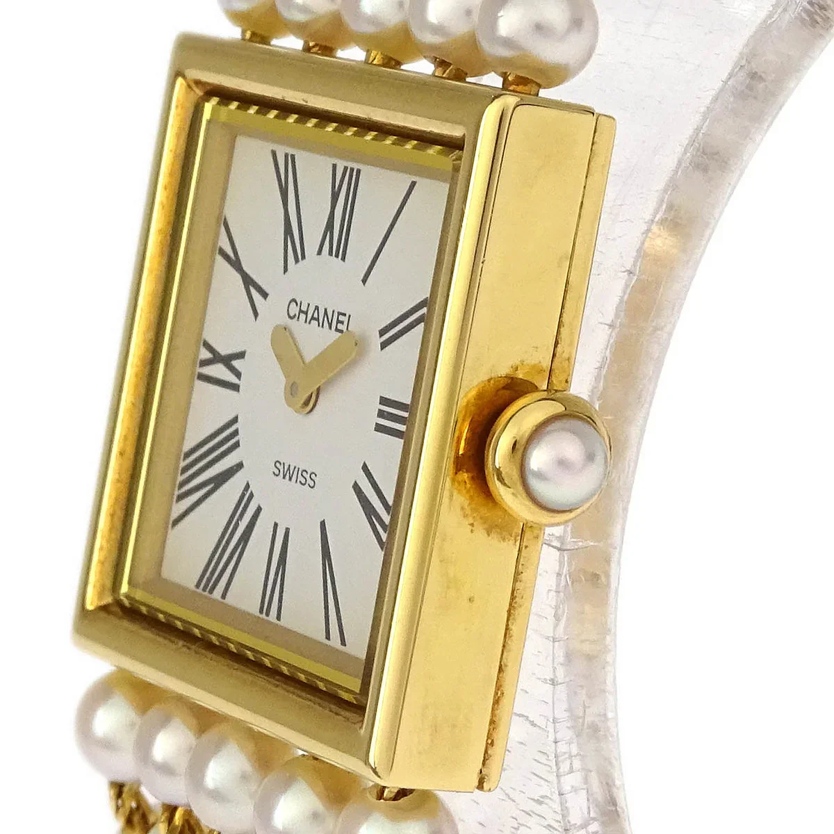 Chanel Mademoiselle Watch Pearl 18KYG #M - Image 3