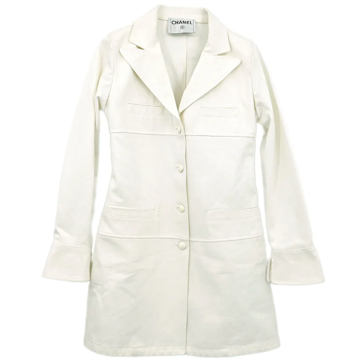 Chanel 2003 Coat White #40