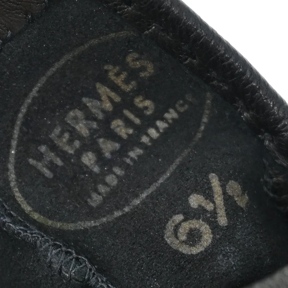 Hermes Black Leather Gloves #6 - Image 5