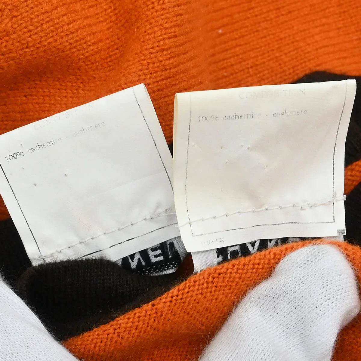 Chanel 1996 Set Cardigan Short Sleeve Top Orange #40 - Image 11