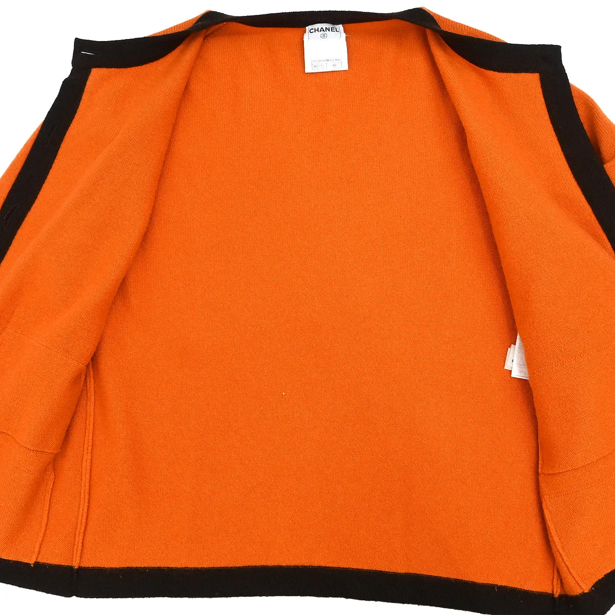 Chanel 1996 Set Cardigan Short Sleeve Top Orange #40 - Image 9