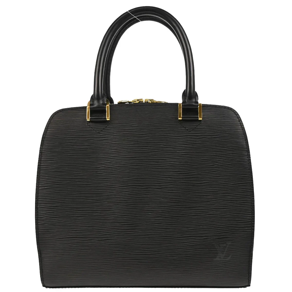 Louis Vuitton 2002 Black Epi Pont Neuf Handbag M52052