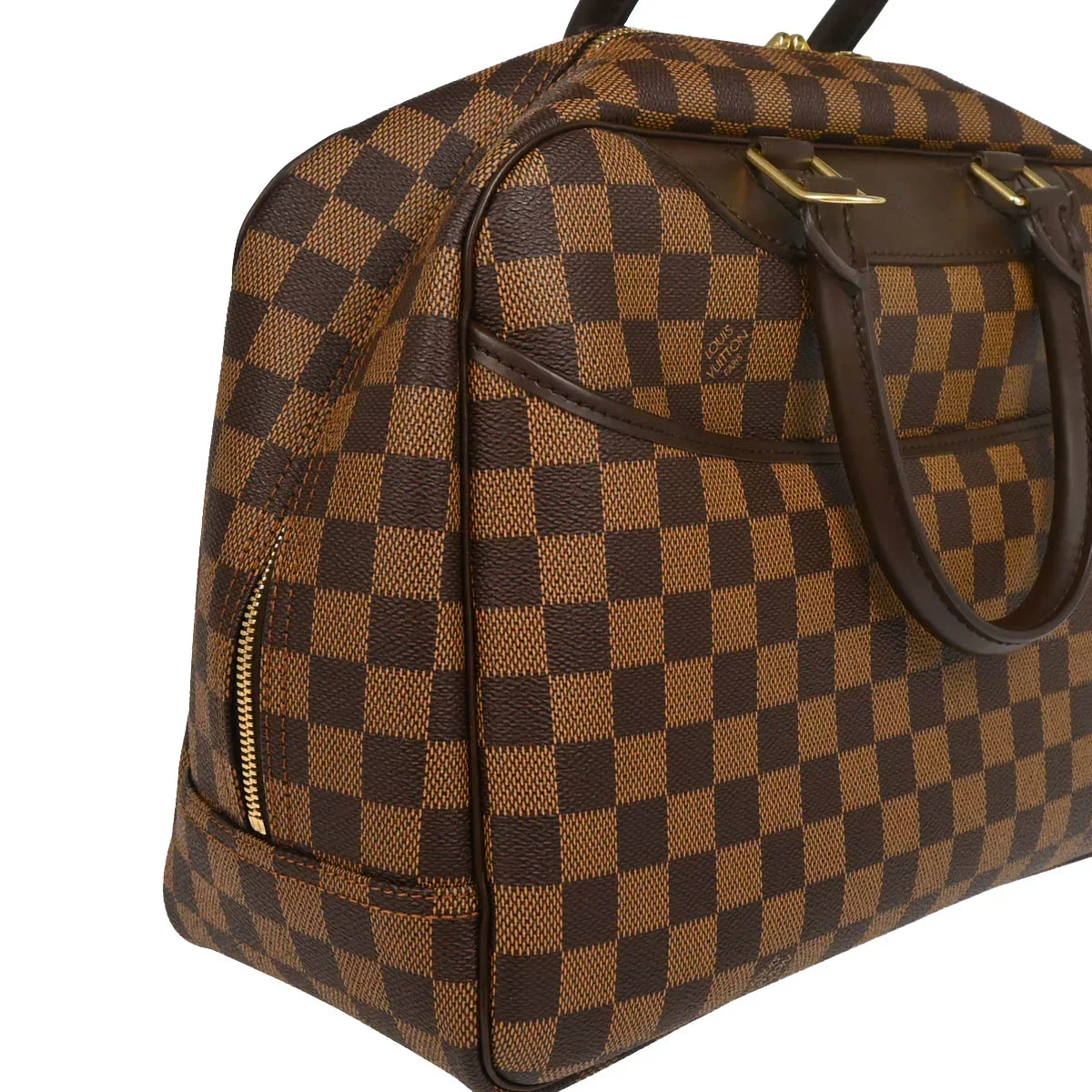 Louis Vuitton 2004 Damier Deauville Bowling Vanity Handbag N47272 - Image 3