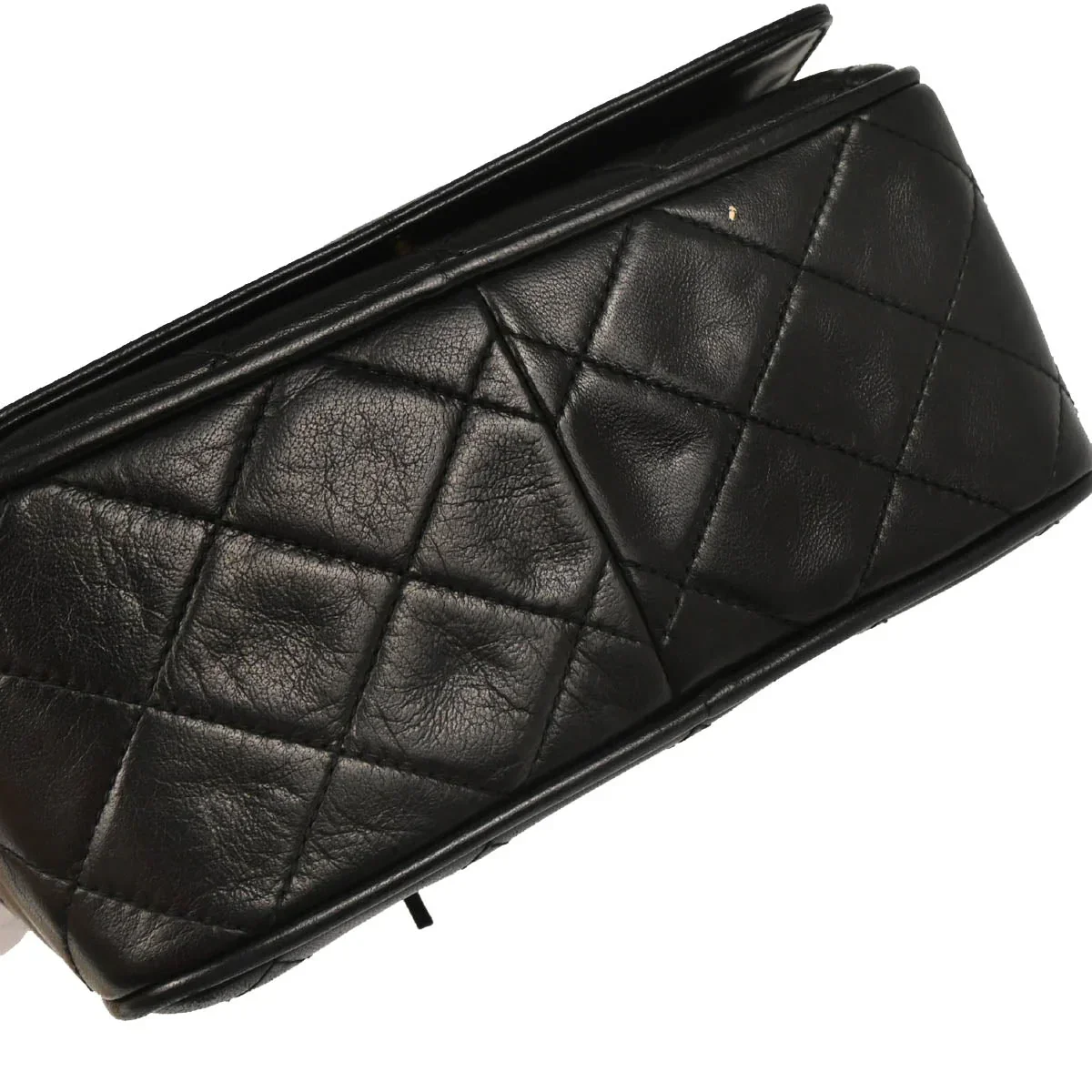 Chanel 1991-1994 Black Lambskin Camera Bag Mini - Image 5
