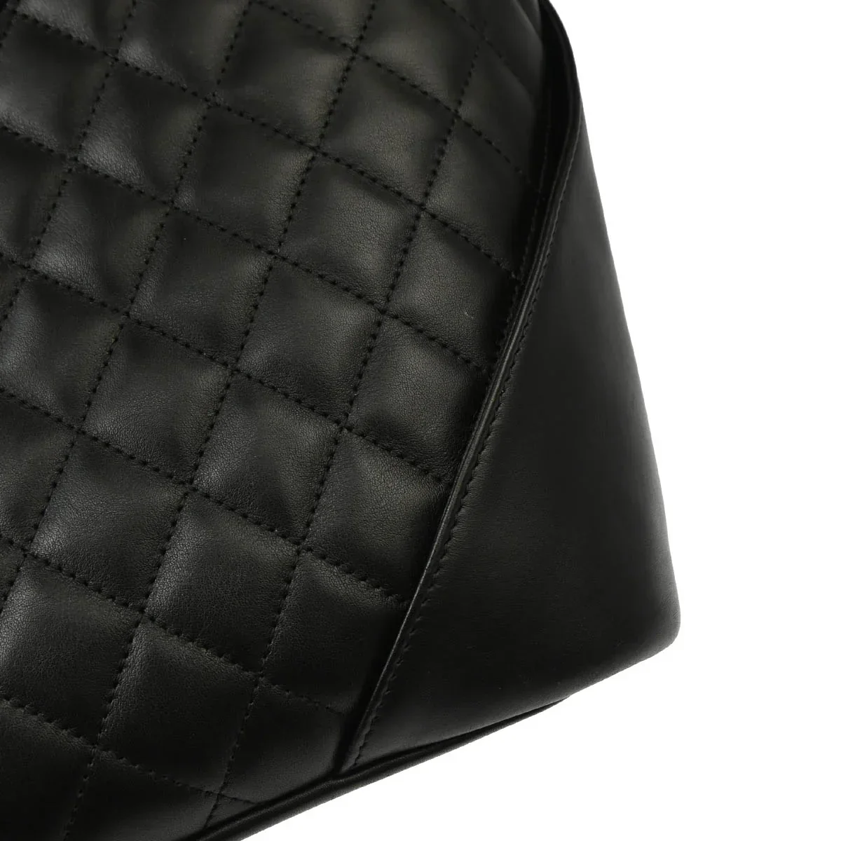 Chanel 2004-2005 Black Calfskin Cambon Ligne Tote Handbag - Image 8