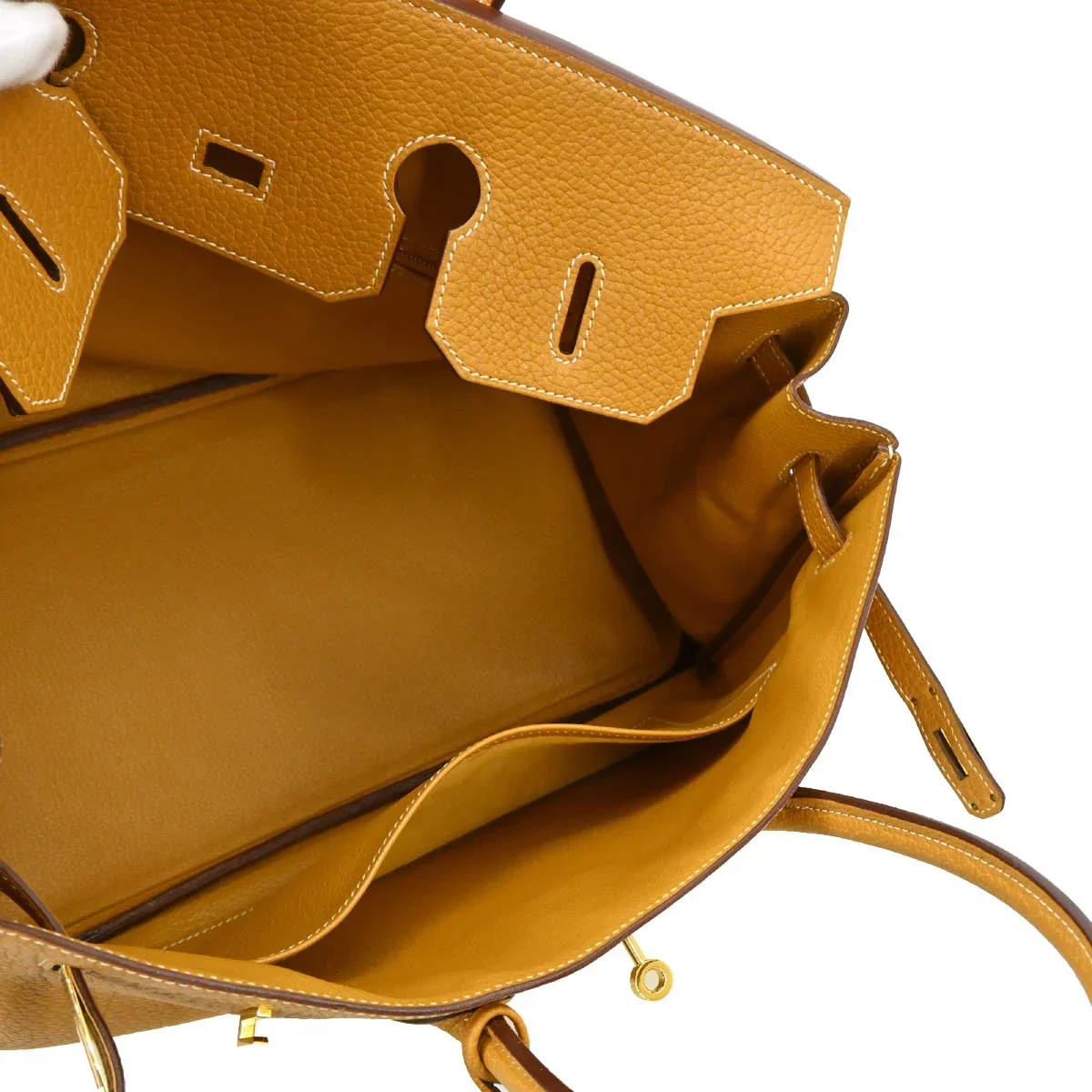 Hermes 2005 Natural Fjord Birkin 35 Handbag - Image 4