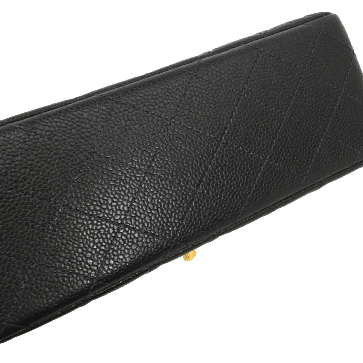 Chanel 1996-1997 Black Caviar Double Sided Classic Flap Shoulder Bag - Image 5