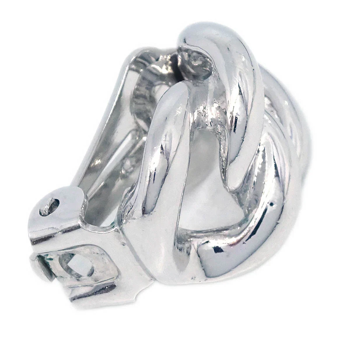Christian Dior Earrings Clip-On Silver - Image 2