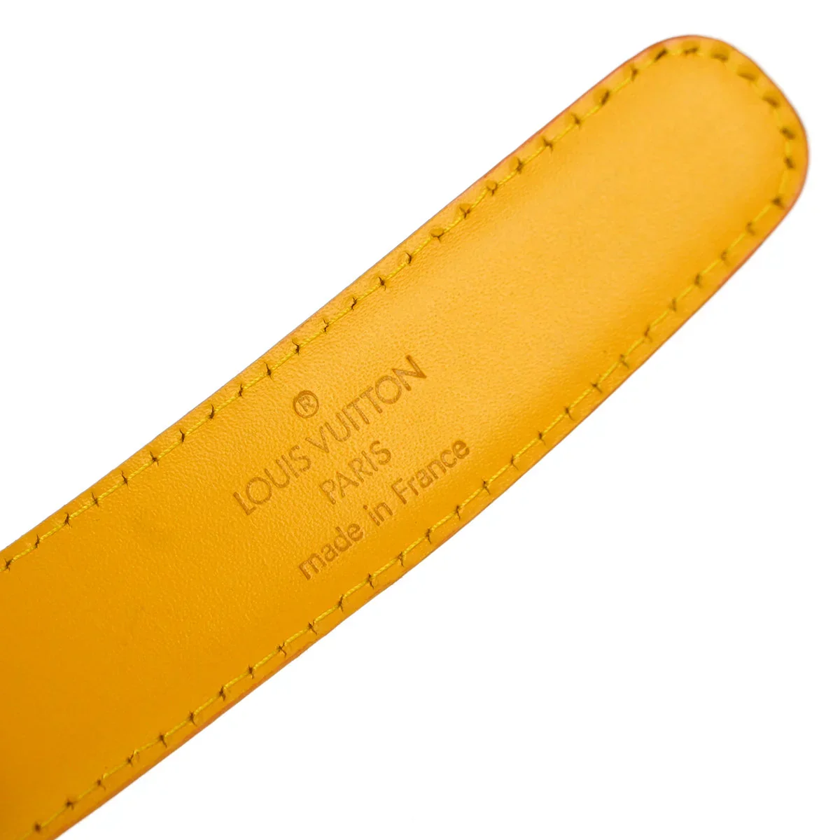 Louis Vuitton 1994 Yellow Epi Ceinture Belt R10051V #85/34 - Image 6