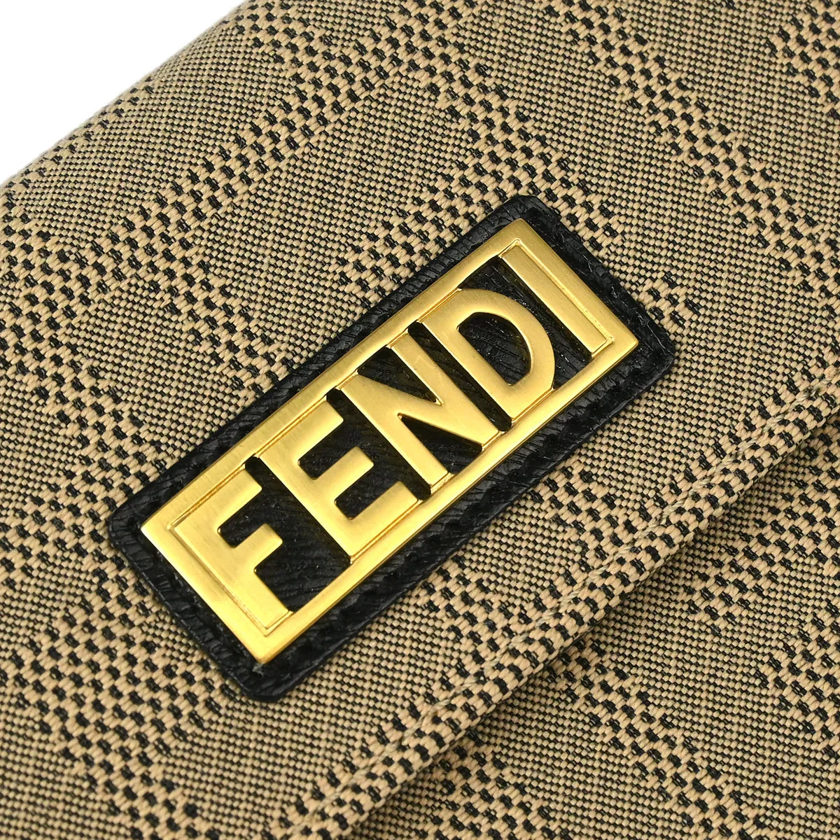 Fendi 2004 Beige Zucca Wallet Purse - Image 3