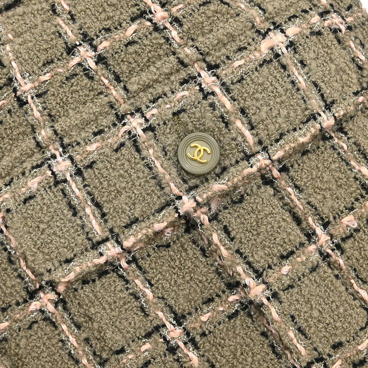 Chanel 1995 Single Breasted Jacket Khaki #40 - Image 4