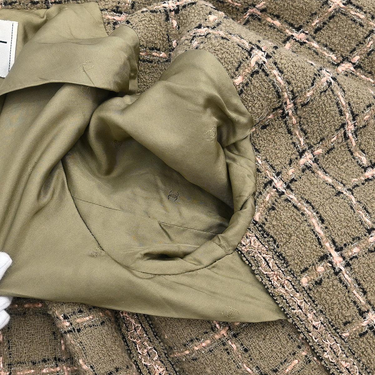 Chanel 1995 Single Breasted Jacket Khaki #40 - Image 8