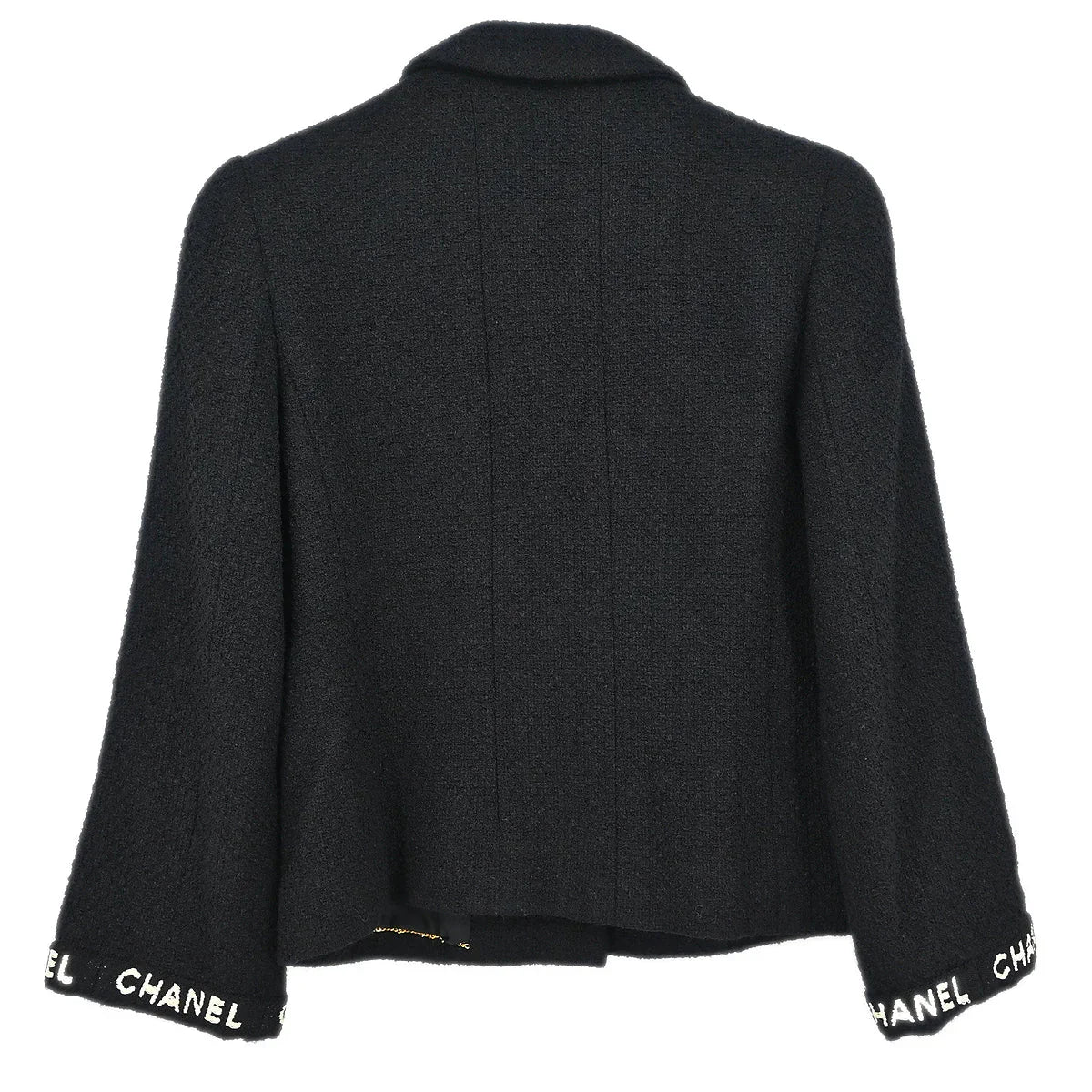 Chanel 1995 Single Breasted Jacket Black #38 - Image 2