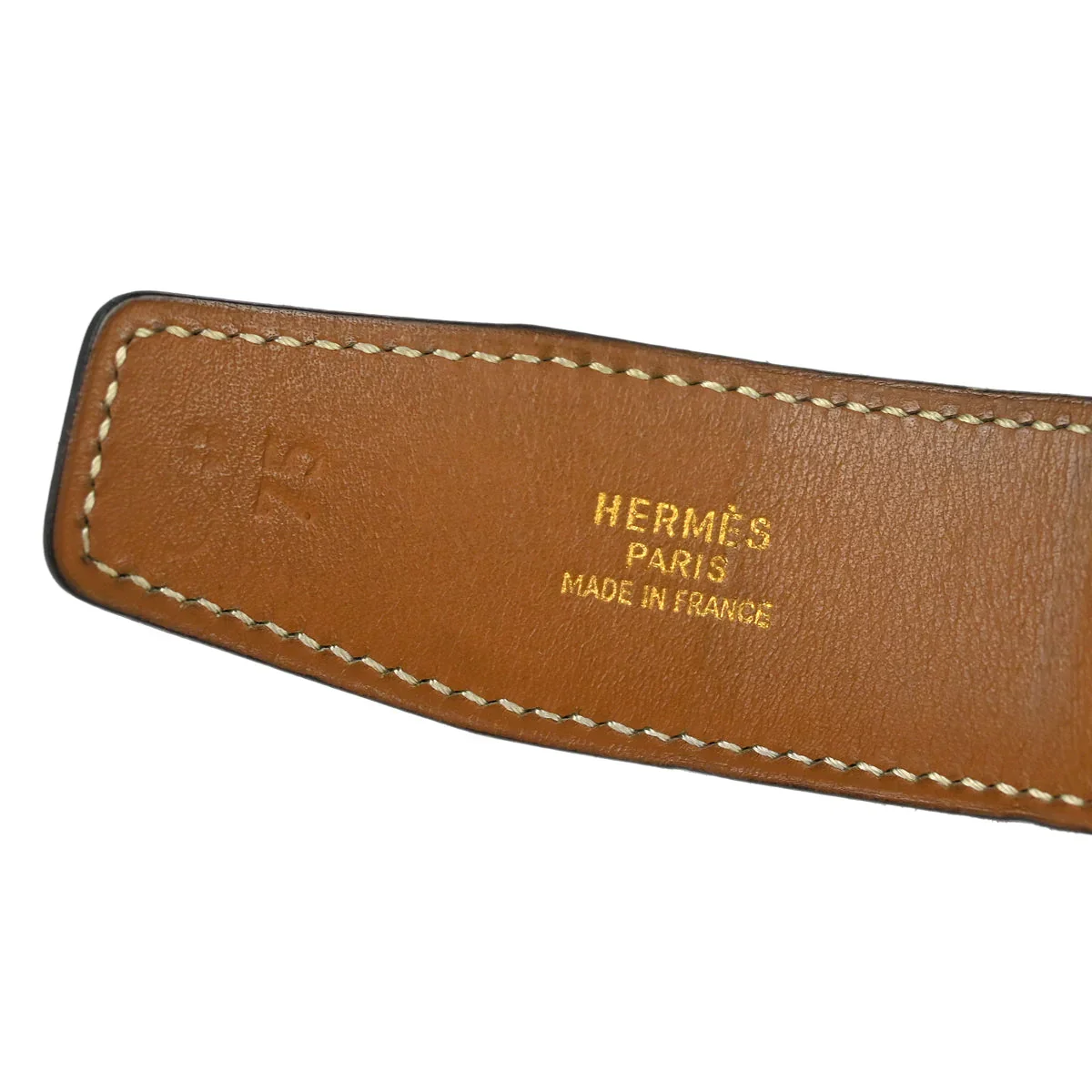 Hermes Blue Indigo Box Calf Constance Reversible Belt #75 Small Good - Image 6
