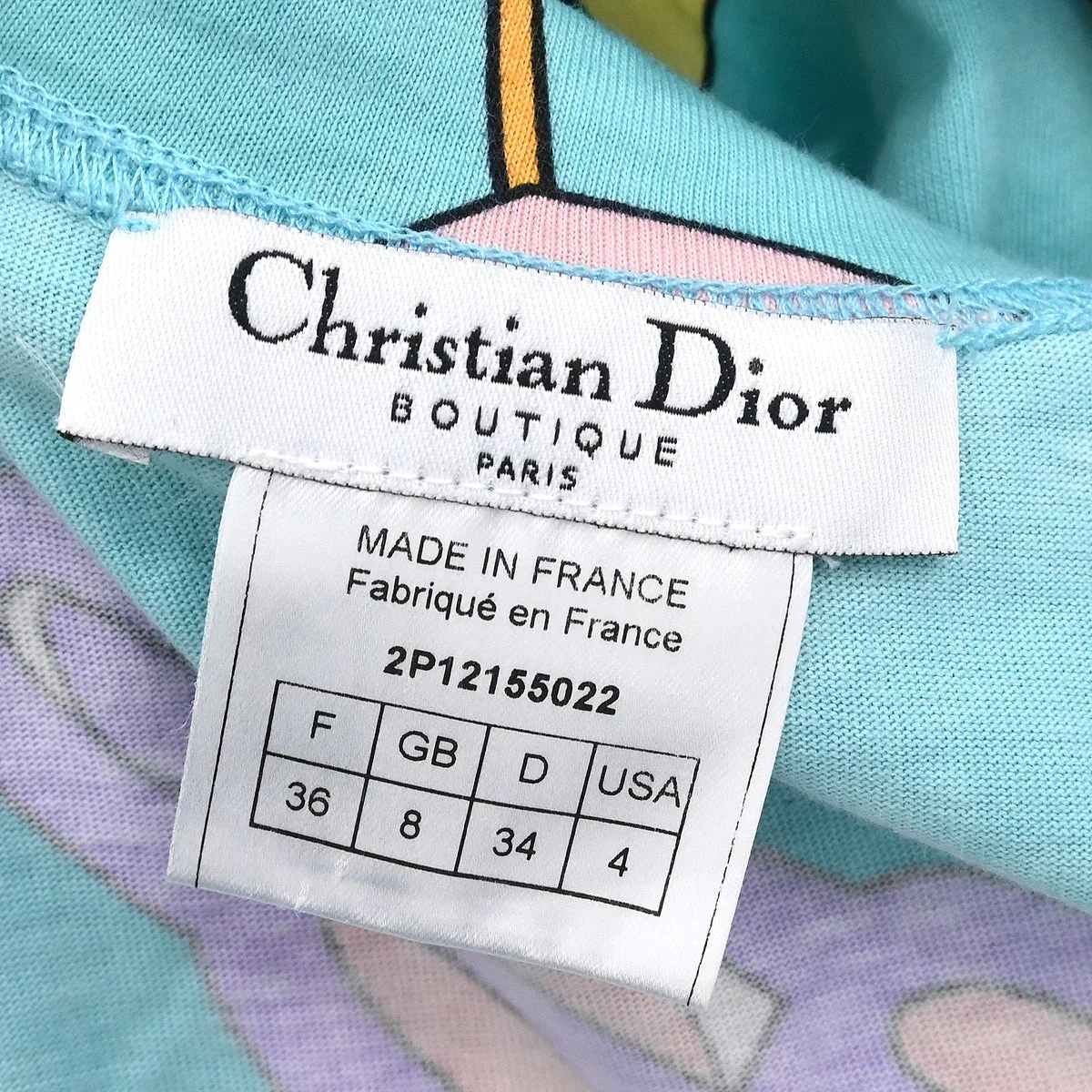 Christian Dior 2002 Short Sleeve T-shirt Top Light Blue #36 - Image 9