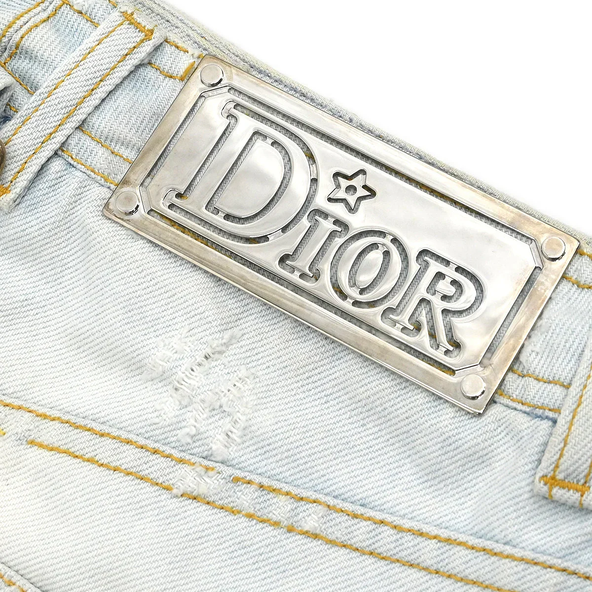 Christian Dior 2004 Skirt Denim Light Blue #34 - Image 4
