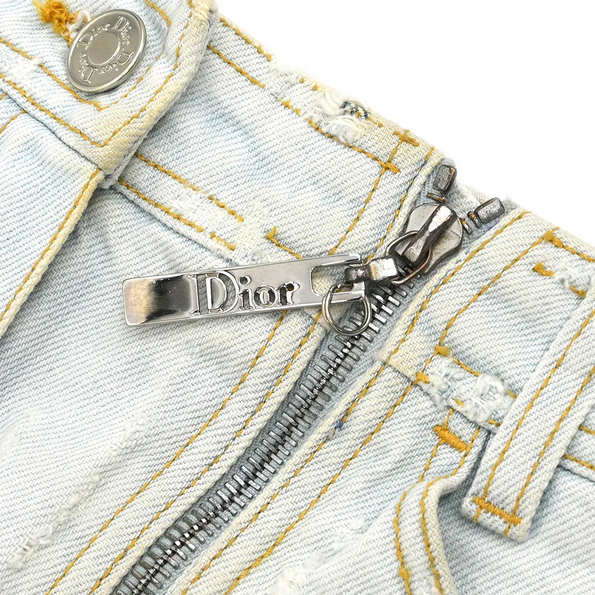 Christian Dior 2004 Skirt Denim Light Blue #34 - Image 6